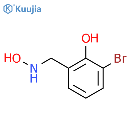 2-bromo-6-(hydroxyamino)methylphenol structure