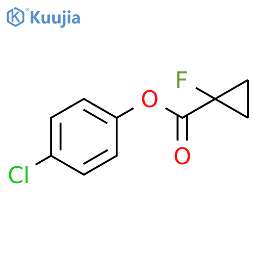 4-chlorophenyl 1-fluorocyclopropanecarboxylate structure