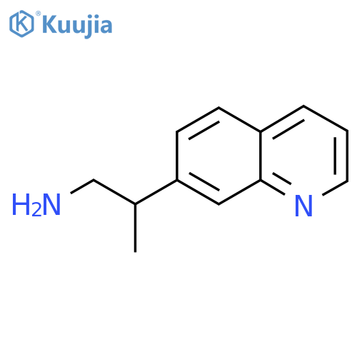 2-(quinolin-7-yl)propan-1-amine structure