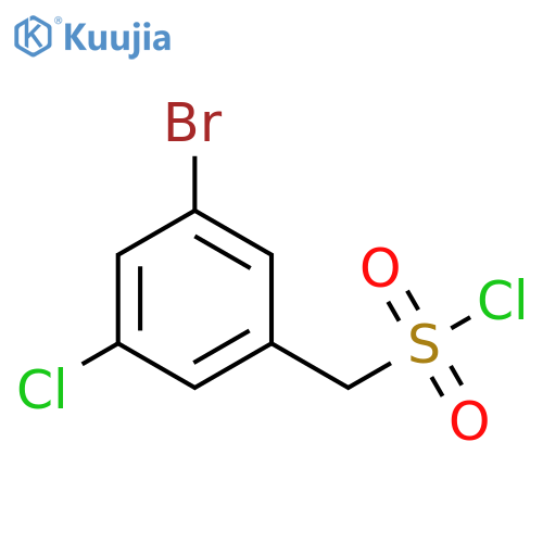 (3-bromo-5-chlorophenyl)methanesulfonyl chloride structure