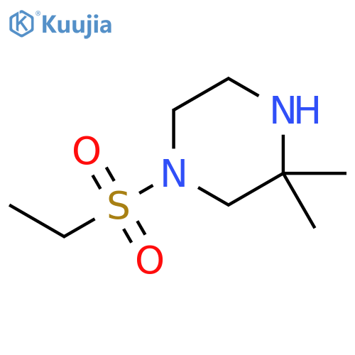 1-ethylsulfonyl-3,3-dimethyl-piperazine structure