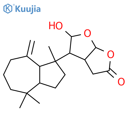 Furo[2,3-b]furan-2(3H)-one,4-[(1R,3aR,8aS)-decahydro-1,4,4-trimethyl-8-methylene-1-azulenyl]tetrahydro-5-hydroxy-,(3aS,4R,5R,6aS)-rel- (9CI) structure