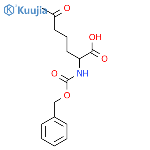 2-{(benzyloxy)carbonylamino}-6-oxoheptanoic acid structure