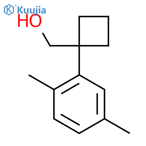 1-(2,5-dimethylphenyl)cyclobutylmethanol structure