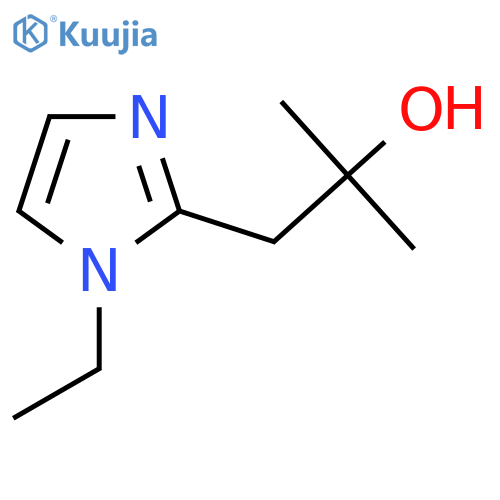 1-(1-ethyl-1H-imidazol-2-yl)-2-methylpropan-2-ol structure