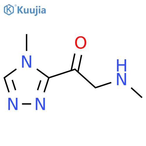 1-(4-Methyl-4H-1,2,4-triazol-3-yl)-2-(methylamino)ethan-1-one structure