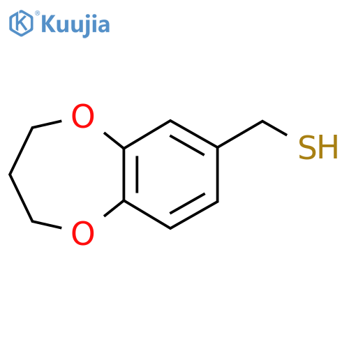 (3,4-dihydro-2H-1,5-benzodioxepin-7-yl)methanethiol structure