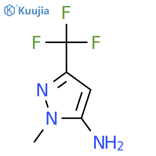 1-Methyl-3-(trifluoromethyl)-1H-pyrazol-5-amine structure