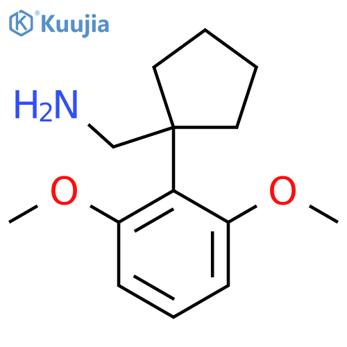 1-(2,6-dimethoxyphenyl)cyclopentylmethanamine structure