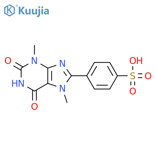3,7-Dimethyl-8-p-sulfophenylxanthine structure