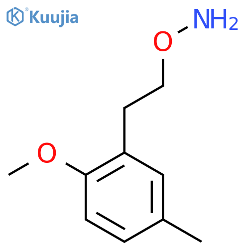 O-2-(2-methoxy-5-methylphenyl)ethylhydroxylamine structure