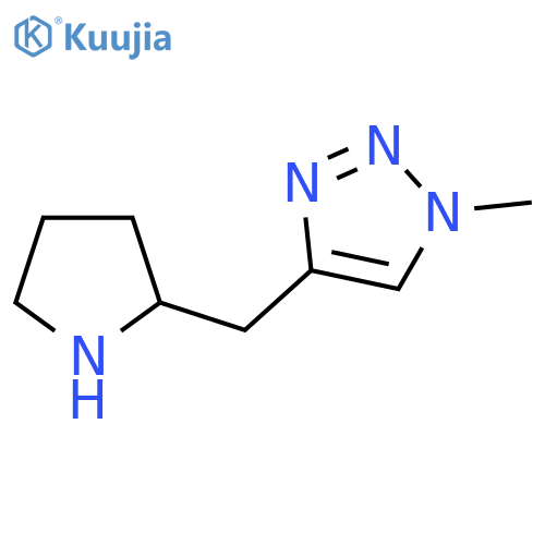 1-methyl-4-(pyrrolidin-2-yl)methyl-1H-1,2,3-triazole structure