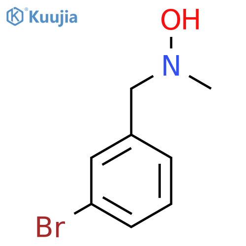 N-(3-bromophenyl)methyl-N-methylhydroxylamine structure