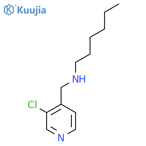 [(3-Chloropyridin-4-yl)methyl](hexyl)amine structure