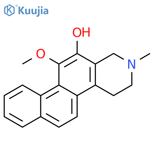 Naphth[2,1-f]isoquinolin-12-ol,1,2,3,4-tetrahydro-11-methoxy-2-methyl- structure