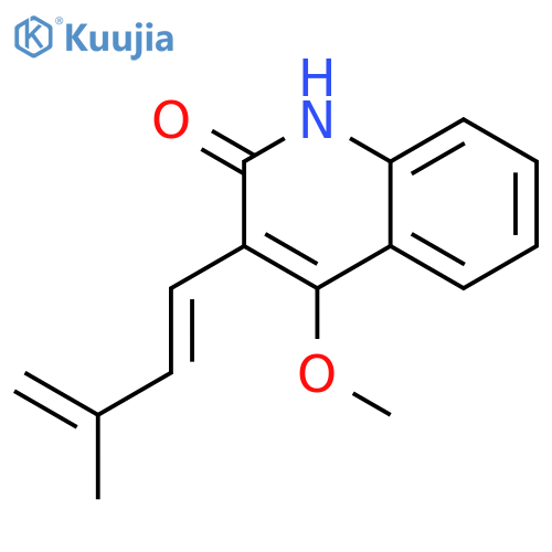 2(1H)-Quinolinone,4-methoxy-3-[(1E)-3-methyl-1,3-butadien-1-yl]- structure