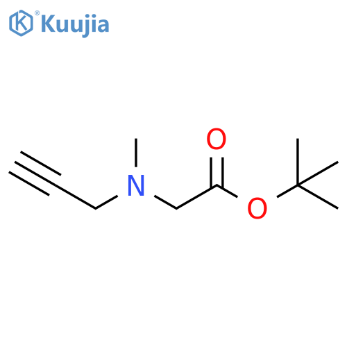 tert-butyl 2-methyl(prop-2-yn-1-yl)aminoacetate structure