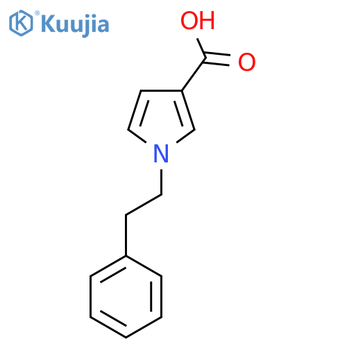1-(2-Phenylethyl)-1H-pyrrole-3-carboxylic acid structure