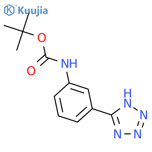 3-(BOC-Amino)phenyltetrazole structure