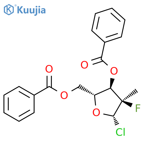 (2R)-2-Deoxy-2-fluoro-2-methyl-β-D-erythro-pentofuranosyl Chloride 3,5-Dibenzoate structure