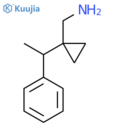 1-(1-phenylethyl)cyclopropylmethanamine structure