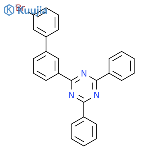 2-(3'-Bromo-biphenyl-3-yl)-4,6-diphenyl-[1,3,5]triazine structure