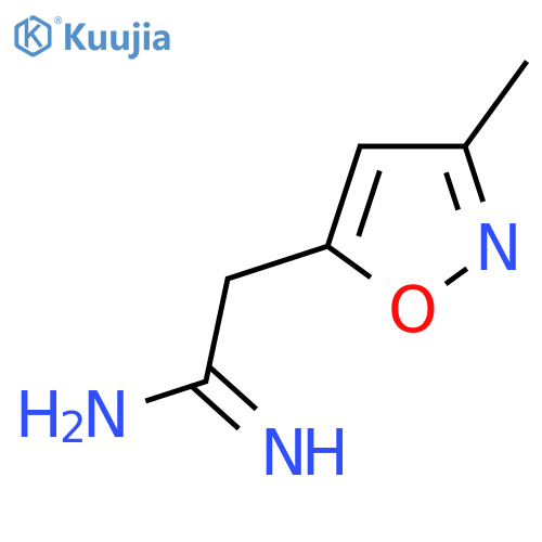 2-(3-methyl-1,2-oxazol-5-yl)ethanimidamide structure