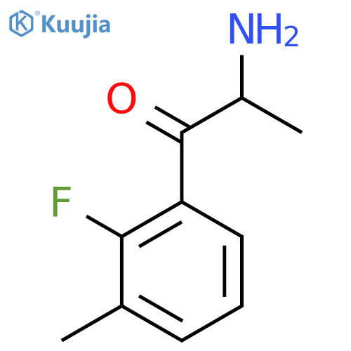 2-amino-1-(2-fluoro-3-methylphenyl)propan-1-one structure