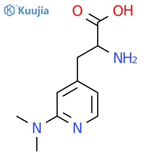 2-Amino-3-[2-(dimethylamino)pyridin-4-yl]propanoic acid structure