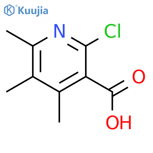 2-chloro-4,5,6-trimethylpyridine-3-carboxylic acid structure
