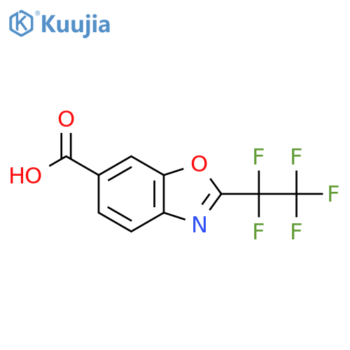 2-(1,1,2,2,2-Pentafluoroethyl)-1,3-benzoxazole-6-carboxylic acid structure