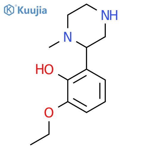 2-ethoxy-6-(1-methylpiperazin-2-yl)phenol structure