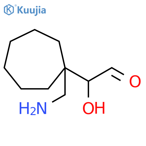 Cycloheptaneacetaldehyde, 1-(aminomethyl)-α-hydroxy- structure