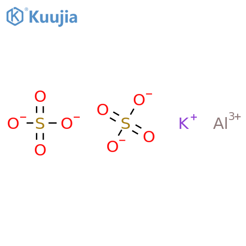Aluminum potassium sulfate structure