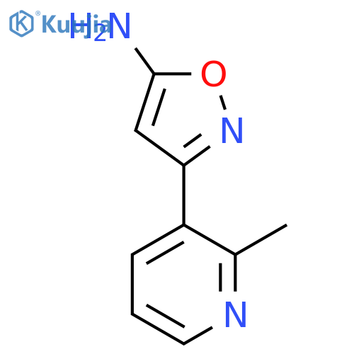 3-(2-methylpyridin-3-yl)-1,2-oxazol-5-amine structure