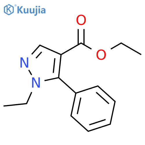 ethyl 1-ethyl-5-phenyl-1H-pyrazole-4-carboxylate structure