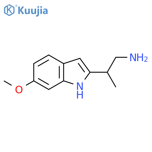 2-(6-methoxy-1H-indol-2-yl)propan-1-amine structure