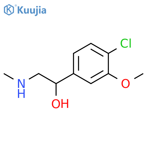 1-(4-chloro-3-methoxyphenyl)-2-(methylamino)ethan-1-ol structure