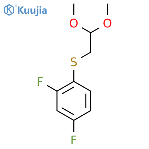 1-(2,2-Dimethoxyethylsulfanyl)-2,4-difluorobenzene structure