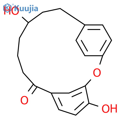 2-Oxatricyclo[13.2.2.13,7]eicosa-3,5,7(20),15,17,18-hexaen-8-one,4,12-dihydroxy- (9CI) structure