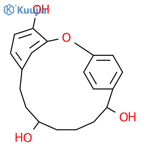 2-Oxatricyclo[13.2.2.13,7]eicosa-3,5,7(20),15,17,18-hexaene-4,10,14-triol(9CI) structure