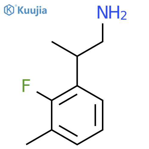 2-(2-fluoro-3-methylphenyl)propan-1-amine structure