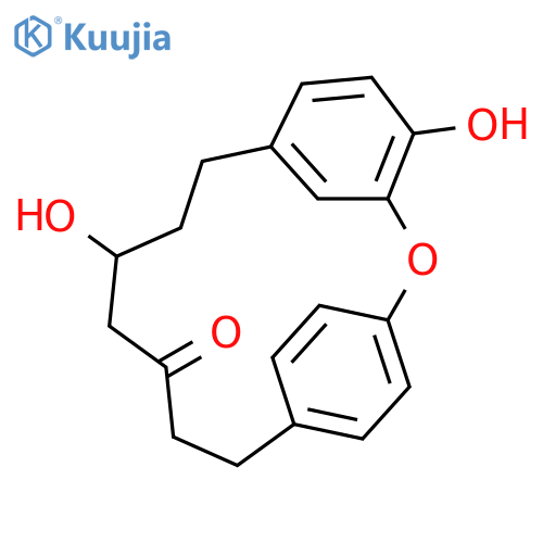 2-Oxatricyclo[13.2.2.13,7]eicosa-3,5,7(20),15,17,18-hexaen-12-one, 4,10-dihydroxy- structure