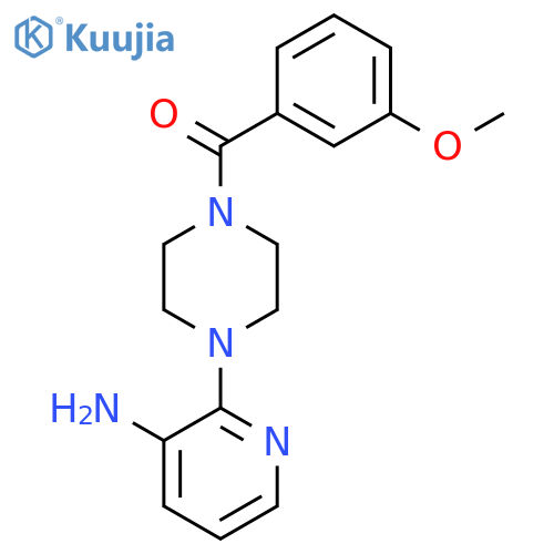 (4-(3-Aminopyridin-2-yl)piperazin-1-yl)(3-methoxyphenyl)methanone structure