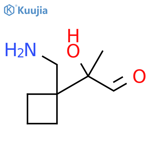Cyclobutaneacetaldehyde, 1-(aminomethyl)-α-hydroxy-α-methyl- structure