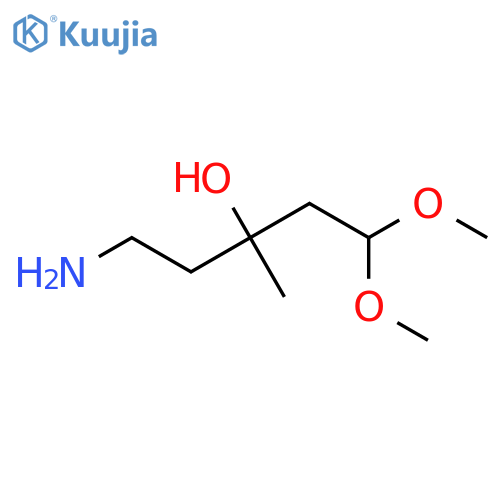 3-Pentanol, 5-amino-1,1-dimethoxy-3-methyl- structure