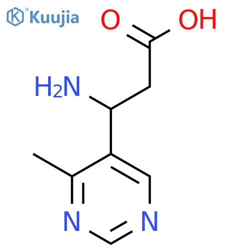 3-amino-3-(4-methylpyrimidin-5-yl)propanoic acid structure