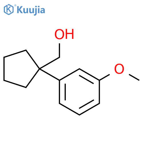 1-(3-methoxyphenyl)cyclopentylmethanol structure