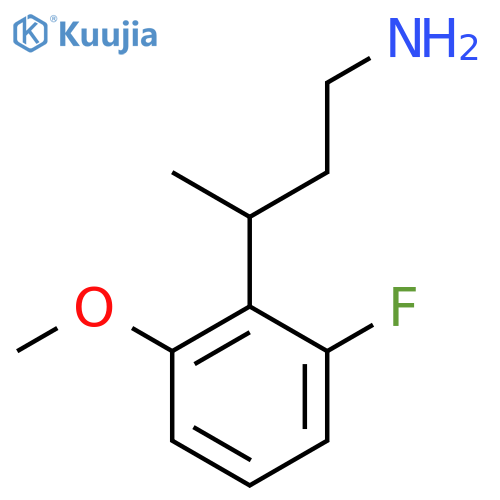 3-(2-Fluoro-6-methoxyphenyl)butan-1-amine structure