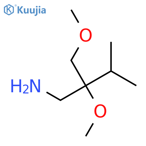 2-(aminomethyl)-1,2-dimethoxy-3-methylbutane structure